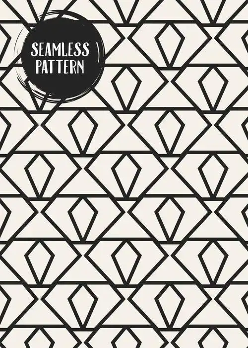 单色调,几何图形,抽象,矢量,黑白,简约,背景,创意,插画,模版,无缝