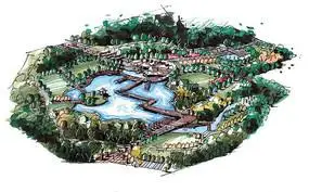 亚特兰蒂斯室内游乐园手绘