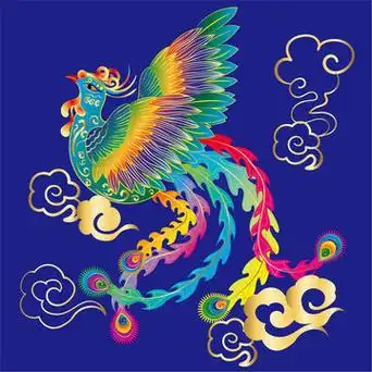 凤凰图腾设计图__背景底纹_底纹边框_设计图库_昵图网nipic.com