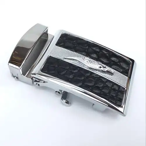 泰国鳄鱼皮皮带自动扣扣头男腰带扣 裤带扣头配件3.5-3.8cm带身宽