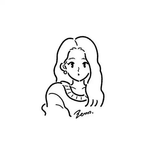 有没有白底一条黑线的简笔头像? - 知乎