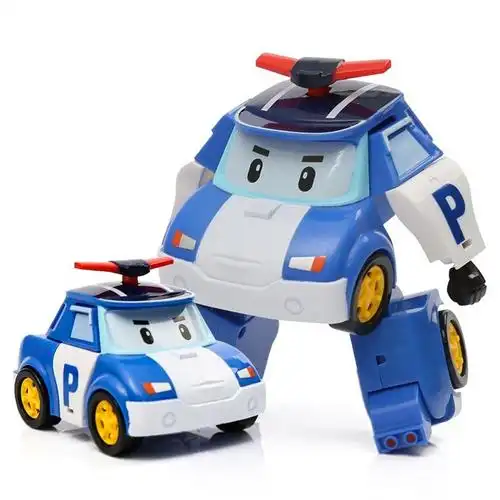 玩具机器人珀利巴利警长套装儿童救援罗玩具警车儿童机器人