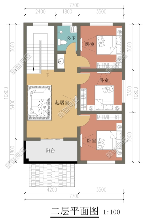 坐南向北面宽8米进深10米的房子怎样设计