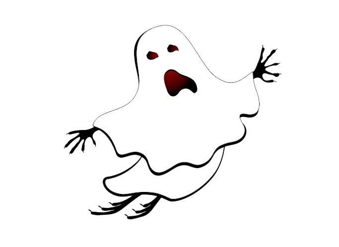 看鬼片的简笔画