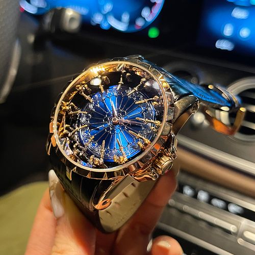 十二圆桌骑士大表盘手表男款虫洞概念十大品牌男士机械表男款男表