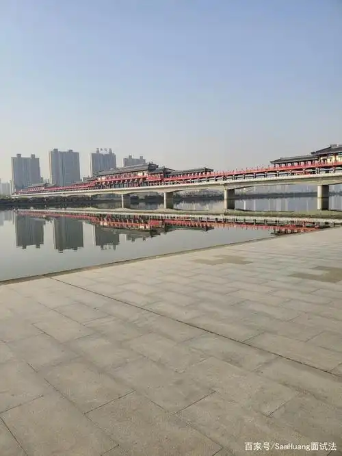 关中八景之咸阳古渡廊桥