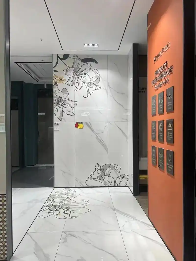 马可波罗瓷砖值得拥有!#展厅实拍 - 抖音