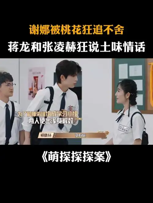 谢娜被桃花狂追不舍,蒋龙和张凌赫狂说土味情话