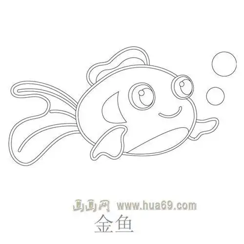 大眼鱼的简笔画 简笔画图片大全-普车都