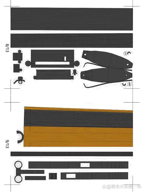 图纸分享【纸模】莫辛纳甘步枪 徇众要求,分享一期莫辛纳甘步枪图纸.