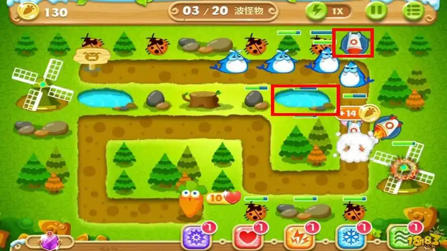 保卫萝卜2 19关攻略 保卫萝卜2森林19金萝卜攻略