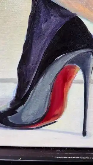 猜猜画的是什么 #红底高跟鞋