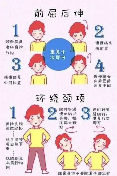 颈椎病自我锻炼方法,简单有效,赶快行动起来吧!
