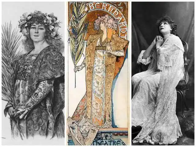 他为这位巴黎当红女星创造的石版画海报《吉斯蒙达》,一经贴出,震惊