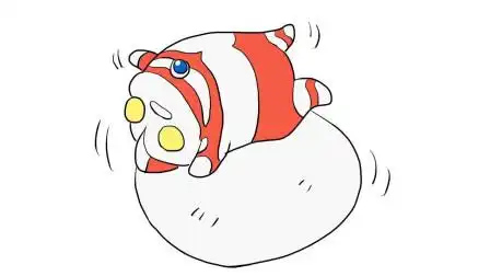 胖胖可爱的奥特曼儿童卡通简笔画