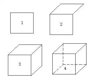 立体正方形怎么画步骤