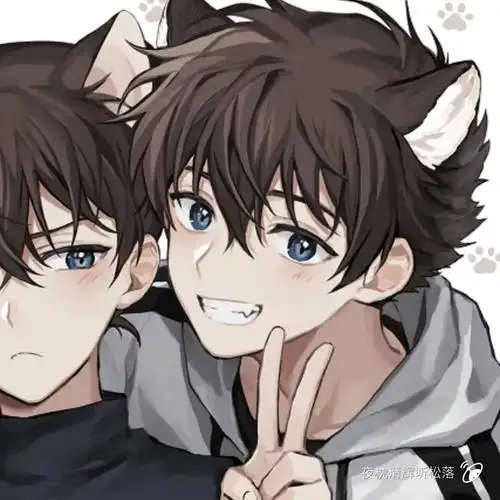 二次元男生基友头像