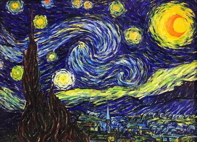 梵高那夜星空