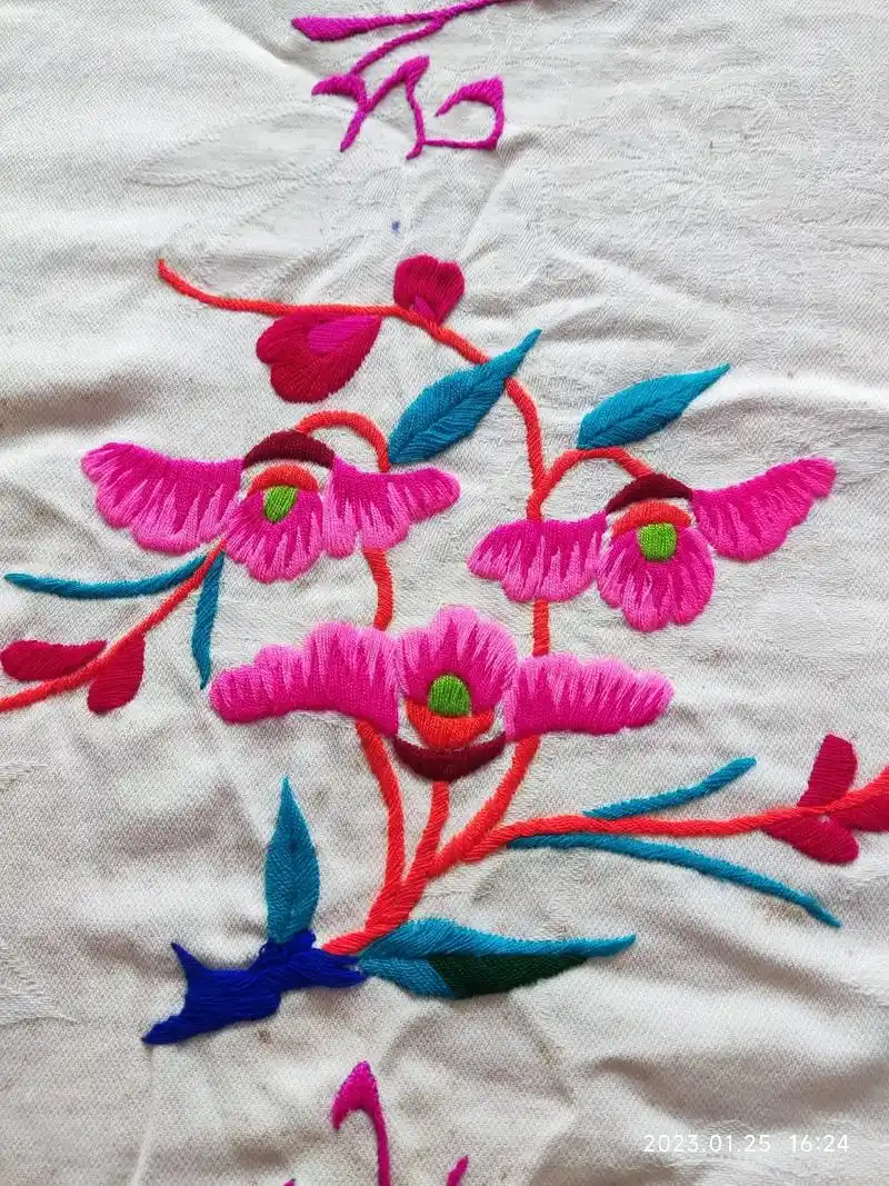 手工绣花 针线活 我的手工作品 - 抖音