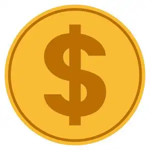 美元符号堆栈美元金币成堆的金币与美元符号,在白色背景上孤立钱货币