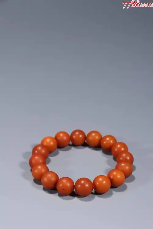 旧藏天然老蜜蜡手串