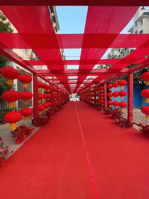 农村家门口的布置也可以很大气哦禾沐婚礼