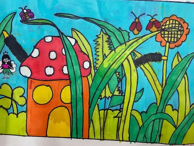 四年级美术课堂作业展示