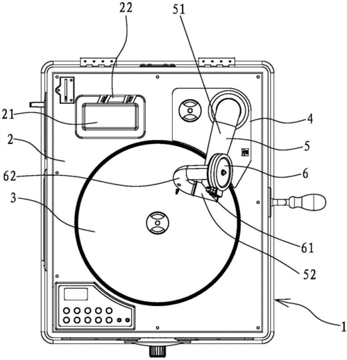 一种蜗牛结构的唱片机的制作方法