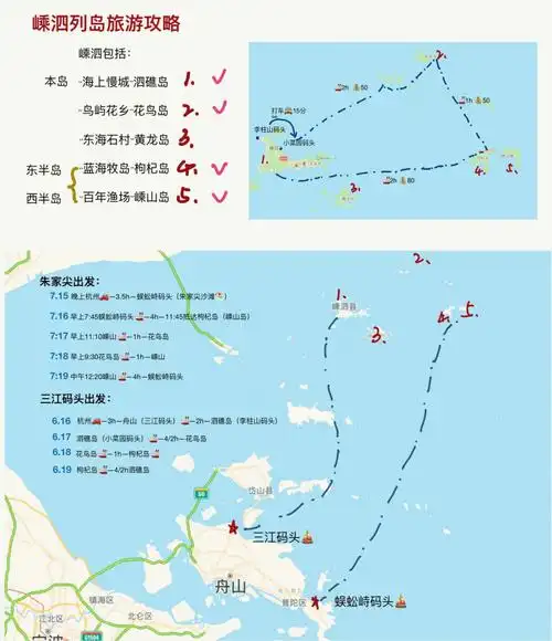 嵊泗列岛花鸟岛枸杞岛嵊山岛旅游攻略