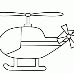 简易直升机简笔画图片