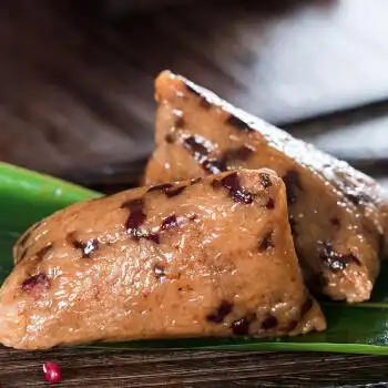 知味观蜜豆碱水粽嘉兴特产真空280g2只装赤豆素粽子散装手工