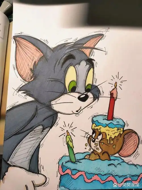 tom&jerry生日主题绘画98