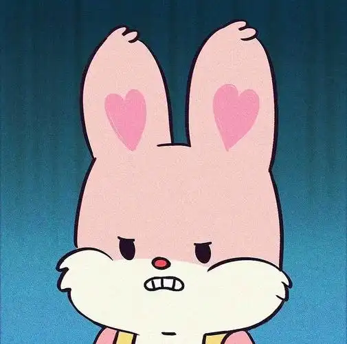 找到啦这只可爱兔兔的卡通头像