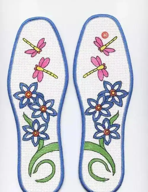 鞋垫花样图案大全,鞋垫花样图案大全清晰(十字绣鞋垫子全部图案大全)