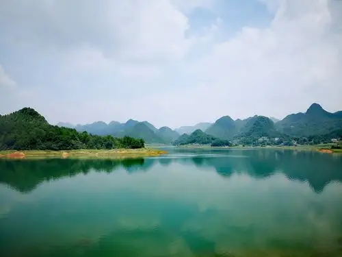 碧水蓝天松柏水库