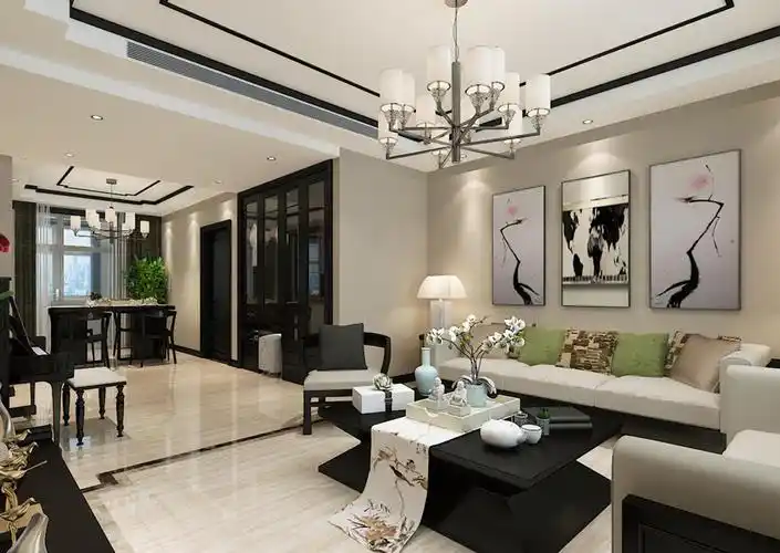 中式风格客厅吊顶效果图