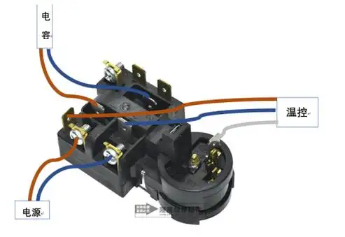 拆个冰箱压缩机的ptc启动器qp312a这样接线对吗