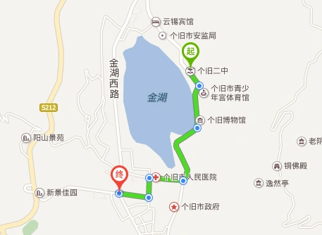 个旧市和平路从个旧二中应该坐几路公交车