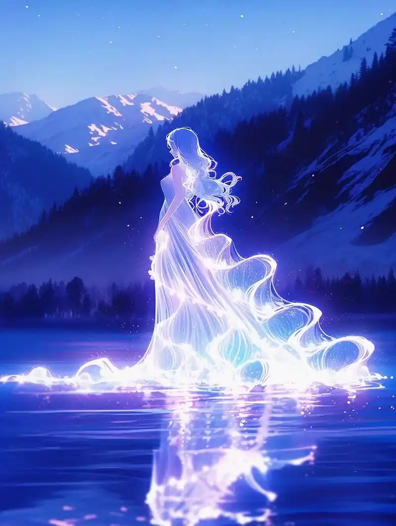 我见众生皆草木,唯你是青山.  治愈/梦幻/氛围感/夜晚/蓝色系/唯美.