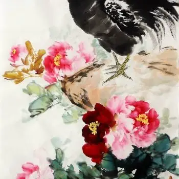 牡丹画精品,国画牡丹手绘作品收藏,工笔,写意国画,客厅牡丹画 - 木微