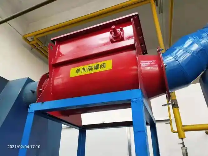 除尘器管道阻火隔爆阀(单向防爆阀) 粉尘抑爆隔爆阀