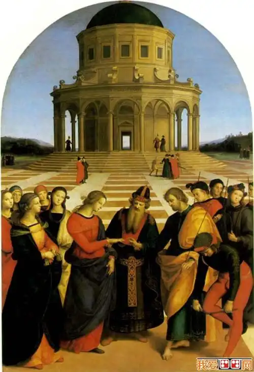 拉斐尔《圣母的婚礼/处女的婚礼》_拉斐尔早期宗教油画人物赏析