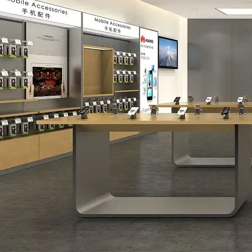 展柜手机货架配件展示柜数码灯箱饰品展柜电子产品展示架边柜优惠券