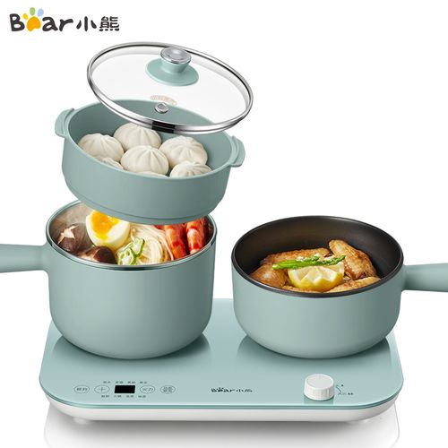 小熊(bear)电热锅多功能电煮锅电蒸锅电火锅锅分体式多用途料理锅电