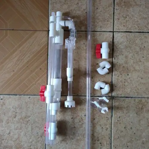 虹吸过滤系统不打孔改底滤底滤鱼便分离底滤配件鱼马桶底滤速卖通