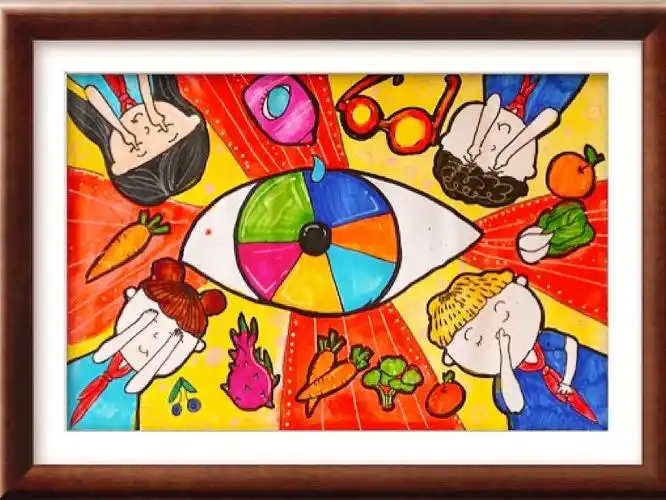 眼睛是孩子们感知美好世界的窗口,此次画作创意无限,小朋友们用市中