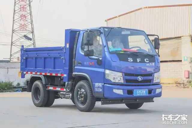 车高2米带底盘升降,时风风顺蓝牌自卸车轻松下地库