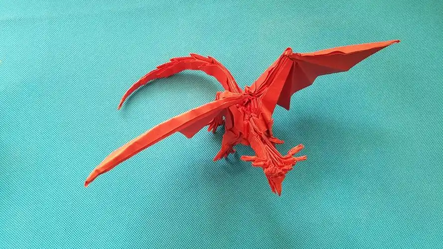 折纸王子教你折纸神谷哲史的古代龙(53-6)图解28步