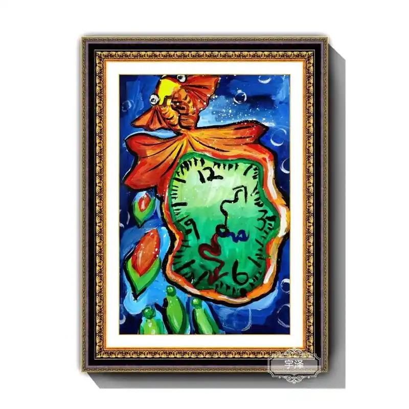 达利的时钟.#少儿水粉画#三年级8-9岁名画鉴赏       - 抖音
