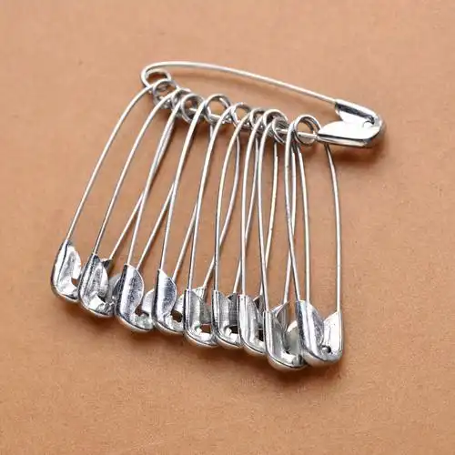 别针批发特价老式镀镍保险安全别针1号diy别针